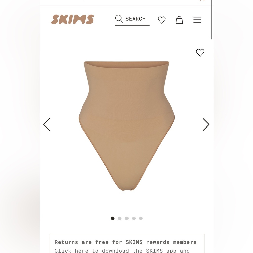 SKIMS HIGH-WAISTED THONG